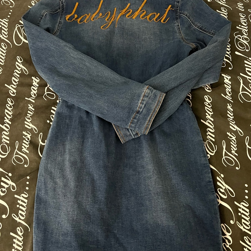Juniors stylist denim short  dress.